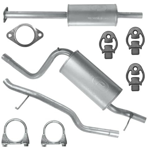 Polmo Schalldämpferset Auspuffanlage Auspuff für Focus 3 III MK3 Kombi 2012-06/2019 1.0