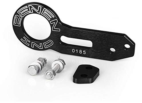 Abschlepphakenschraube Set Universal Aluminiumlegierung Racing Heckhackhaken Heckhackhaken (Color : Black)