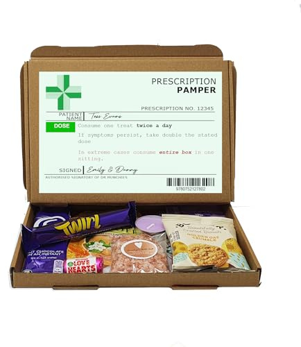 Personalised Get well soon Prescription Box, Hug in a box, Letterbox gift Afternoon tea, hamper, thank you gift, Cheer up, Pick me up, gift for friend, thinking of you - Pamper
