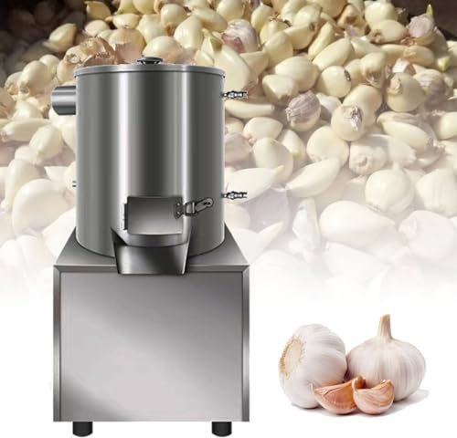 YhsPkh Peladora De Ajos 50 Kg/H + Bolsa De Red, Peladora De Ajos Neumática, Separador De Ajos Eléctrico De Acero Inoxidable, para Restaurantes, Barbacoas, Hoteles