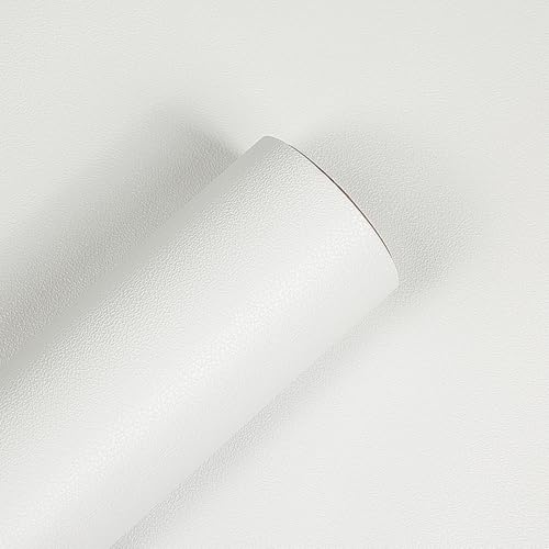myforHD Papel Pintado Autoadhesivo 40cmX1000cm Blanco Papel de Pared Papel Adhesivo para Muebles Vinilo PVC Impermeable Moderno Decoración de Paredes en Baño, Sala de Estar, Dormitorio