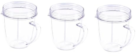 Cabilock 3pcs Replacement Cup Handle for High-Speed Blender Compatible with Nutri Bullet Spare Parts for Travel Hot Drinks