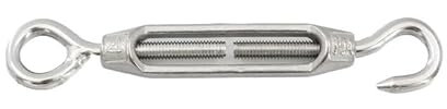 GFDSGRE Drahtseilklemme 304 Edelstahl Haken & Auge Spannschloss M4/M5/M6 Spannschloss Einstellbare Draht Seil Spanner Seilklemme(M4,6pcs)