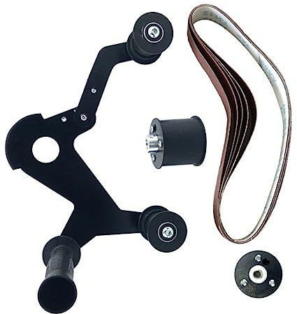 SHINEOFI Nastro Per Levigatrice Nastro Accessori Per Lucidatrice Portatile Ruota Di Guida in Polimero Molla Ad Alta Resistenza Facile Sostituzione Del Abrasivo