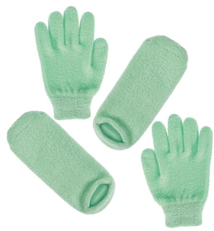 HONITANO 2paare Schönheitspflegehandschuhe Gel-handschuhe Für Hände Und Füße Whitening-fußhandschuhe Naturgel-fußpflegeabdeckung Feuchtigkeitsspendende Spa-handschuhe