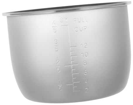 ELAYARD Cubeta Olla 6 litros Recipiente de Aleación de Aluminio para Olla Arrocera, Repuesto de 6l, Resistente a Rayaduras y Uso en Cocina