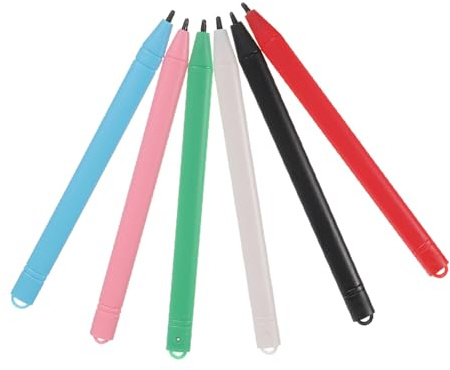 UKCOCO 6 pièces Stylet Tablette Tactile pour Écriture et Dessin Lot de Stylo LCD à Faible Consommation Énergie Précis et Fluide Adapté Aux Adultes sur Tablette Écriture