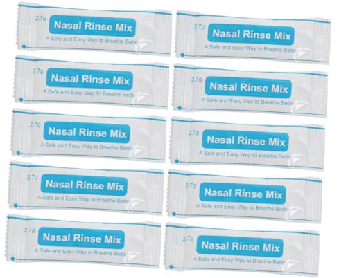 VALICLUD Sal para Enjuague Nasal 40 Sobres Sal Limpiadora Nasal sin Yodo Mezcla Fisiológica de Rápida Disolución Cuidado Diario en Adultos y Niños