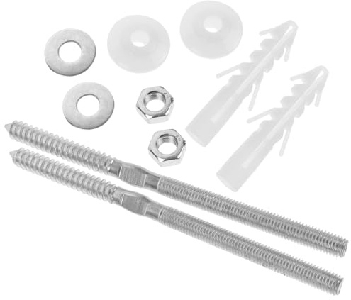 PLAFOPE Extended Basin Fixing Screws 10x180mm Long Expansion Bolts Wash Basin Installation Kit Replacement for Bathroom Sink Mounting