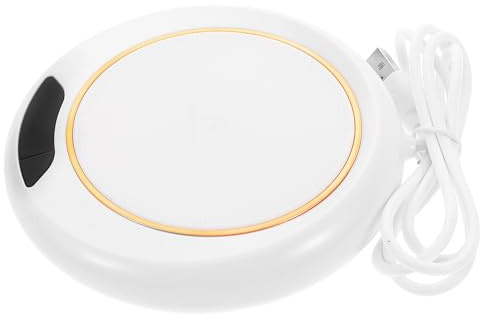 iplusmile Elektrischer Tassenwärmer 3 Stufen Heizleistung mit Einstellbarer Temperatur Wiederverwendbarer Kaffeewärmer aus Abs Sicherer und Stilvoller Warmer Untersetzer für Zuhause und