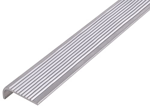 Alberts 470746 Treppenkanten-Schutzprofil | Aluminium, natur | 1000 x 40 x 6 mm
