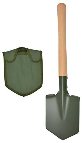 A.Blöchl Feldspaten mit Holzstiel und Tasche (Oliv)