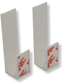 RolloFix Doppelrollo Halter - Pendelsicherung - verhindert freihängende Rollos - einfache Montage ohne Bohren - selbstklebend & langlebig - geeignet für Klemmrollo & Zebrarollo