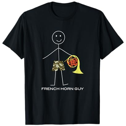 Lustiger Herren French Horn Guy, Boy French Horn Player Musiker T-Shirt