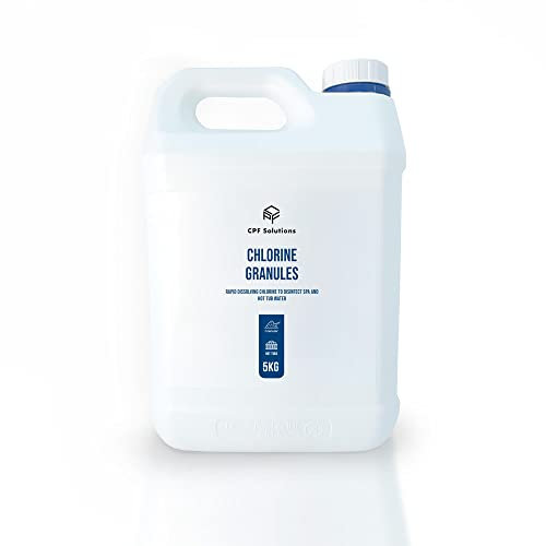 CPF Solutions Chlorine Granules 5kg - Stabilised Chlorine Granules for hot tubs, spa and swimming pools.