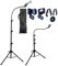 FomCcu Microphone Stand Microphone Tripod Adjustable Height Up To 183CM Gooseneck Mic Stand Tripod with Carrying Bag Mic Clips, Black