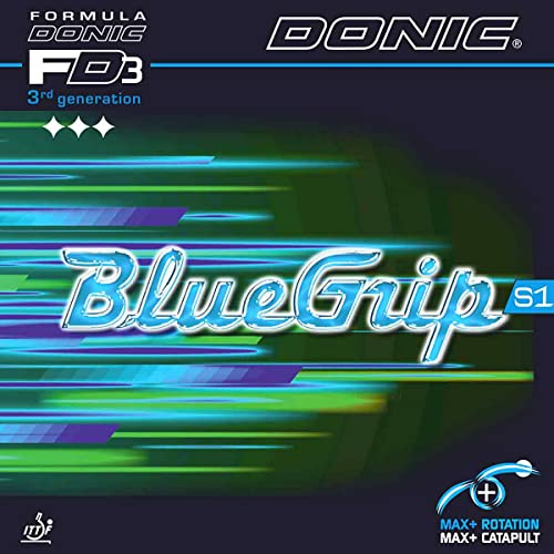 Donic Belag BlueGrip S1, schwarz, 2,0 mm