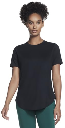 Skechers Dam Godri Swift tunika t-shirt t-shirt, Fet svart, XXL