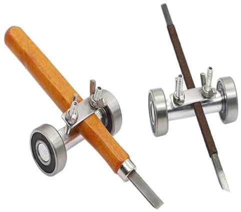 Juego de herramientas de cincel para madera Guía de afilado Afilador de cinceles de madera Soporte de ángulo fijo Plano de afilado Suministros de herramientas de grava de hierro, Plata (2 piezas) De p