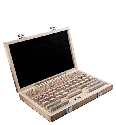 FUNTLY endmaße Set 122 Teile/Satz 1 Grade 0 Grade Inspektion Block Gauge Test Messschieber Blöcke Messinstrumente (Color : 1 Grade)