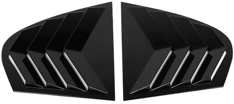 Tbest Garniture de Couverture de Volet de Fenêtre Arrière de Voiture, évent de Persienne élégant pour Série 5 E60 2004-2010, Garniture de Fenêtre de Voiture, évent de Persienne de