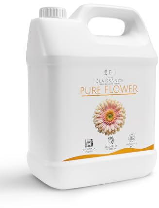 ELAISSANCE Pure Flower - Concime Liquido Biologico per aumentare la fioritura delle tue piante, 100% di origine vegetale. Utilizzo Fogliare e Radicale (5 Kg)