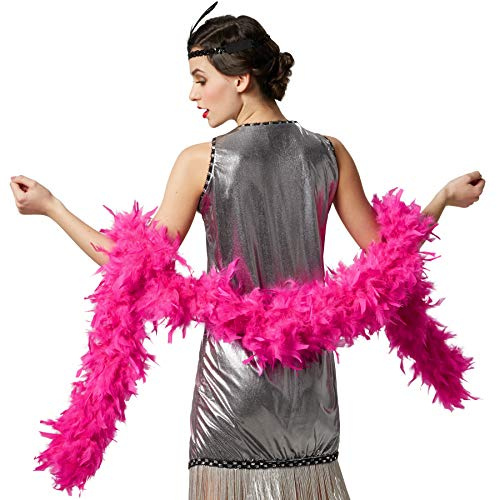dressforfun Federboa flauschig, 180 cm Länge, Damen Mädchen Karnevals Kostüm Accessoire - diversere Farben