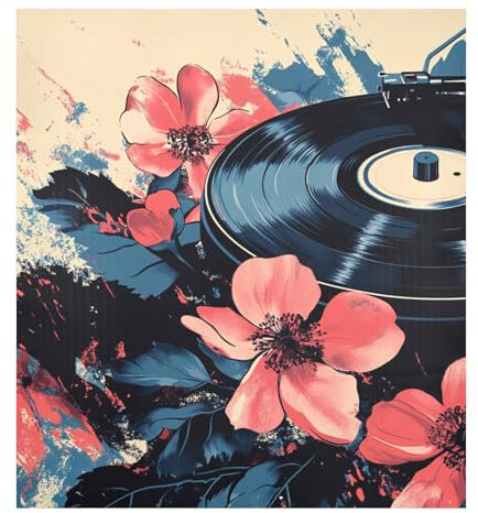 Cubiertas de vinilo florales magnéticas reutilizables para refrigerador, imán retro para nevera, lavavajillas, panel de cubierta para decoración de vacaciones, 23 x 26 pulgadas