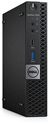 Dell Optiplex 7050 Tiny Mini PC i5-6th, RAM 16 GB, M.2 SSD 128 GB, Display Port, HDMI, Wi-Fi USB + Windows 11 Pro (Ricondizionato)
