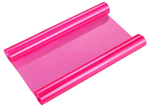 Didiseaon Film Teinté Auto Film Adhésif pour Phares et Feux Arrière Résistant à Eau Protection des Éclairages Vinyle Couleur Rose