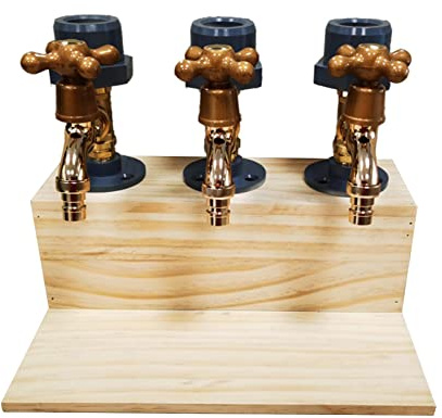 Alcol Birra Legno Dispenser Rubinetto Bere per Festa del Padre 3 Teste