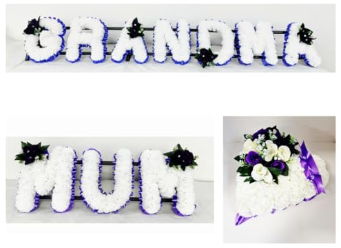 Mum Funeral Package Grandma Heart Funeral Flowers Tribute Name
