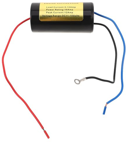 TOGEVAL Filtro Antirumore per Auto Riduttore di Rumore di Alimentazione Soppressore di Motore Filtro di Alimentazione per Auto Riduttore di Rumore per Motore Alternatore