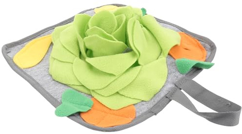 KAILIKETIY Schnüffelmatte aus Polarfleece für Kaninchen und Kleintiere mit Rutschfester Unterseite Fütterungsmatte zur Nasenarbeit Anti Erstickung Haustier Trainingspad für Langsames Fressen