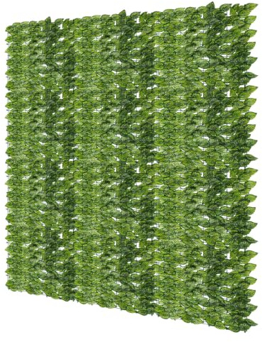 Mantigositeen Haie de lierre artificiel - Feuille de pastèque - Brise-vue - 200 x 300 cm - Clôture brise-vue, rouleau, feuilles de lierre - Idéal pour les terrasses en plein air