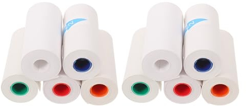 DEEPCRAFF Papel Térmico para Cámara Instantánea, 10 Rollos de Papel Delgado de 57x25mm Tecnología Avanzada de Impresión Térmica Juguetes