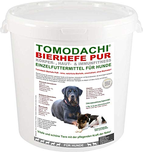 Bierhefe Hund, BARF Zusatz, reine Bierhefe ohne Treber, Natur Pur, Haut und Fell, reich an Vitaminen, Mineralien für Darmflora, Immunsystem, Appetit, Haut, Krallen, Fellglanz, reine Bierhefe, 3kg