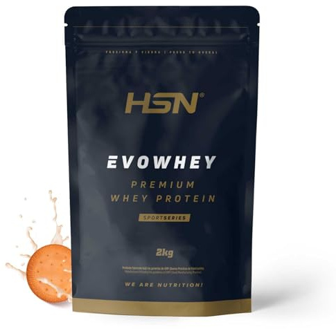 HSN Evowhey Protein | Galleta 2Kg = 67 Tomas por Envase Concentrado de Proteína de Suero | 100% Whey Protein Concentrate (WPC) | No-GMO, Vegetariano, Sin Gluten ni Soja