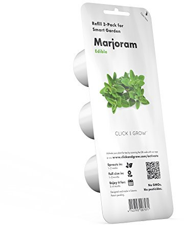 Click & Grow, Recambio Cápsulas de Cultivo de Mejorana, Kit de 3 Unidades