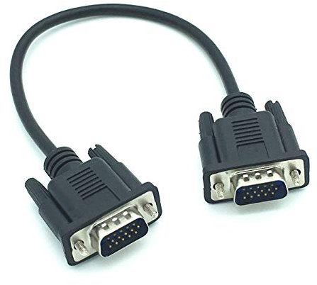 INNOV8 VGA SVGA 15Pin Male to Male Adapter Video Monitor Cable for PC Laptop TV Projector - 0.3m