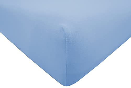 Dukal | Bezug für Massageliegen | 65-70 x 195-200 cm | aus hochwertigem DOPPEL-Jersey | 100% Baumwolle | Farbe: blau