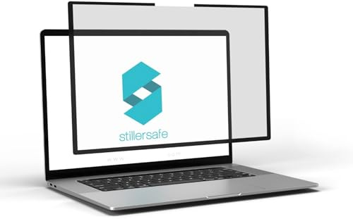 StillerSafe - Anti-reflet pour écran 13-14 Zero Eye Strain ALCS EasyStick amovible à tout moment avec technologie de protection des yeux secs. 8 heures d'utilisation en version professionnelle.
