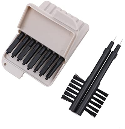 WANGCL Hearing Aid Wax Guard Dust Proof Earwax Guard Filters Compatible With OTICON Hearing Aid Accessories 2mm Hole - 8 PCS/Box+2pcs Brush