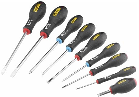 Jeu de 9 Tournevis - STANLEY FATMAX - FMHT65424-0 - Electricien + Mecanicien + Pozidriv