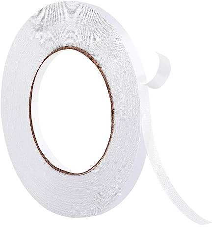 SUBTAVIK 20m / 65.6ft Ruban adhésif double face en tissu, ruban adhésif double face adhésif double face ruban adhésif de montage pour vêtements artisanat maison bureau école hôtel sol