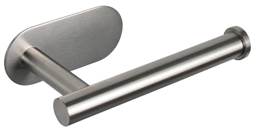 Soporte Autoadhesivo para Papel higiénico, Soporte de Papel higiénico de Acero Inoxidable SUS304 Grueso de, no Necesita taladrar, Adecuado para baño, Cocina, baño (Niquel Pulido)
