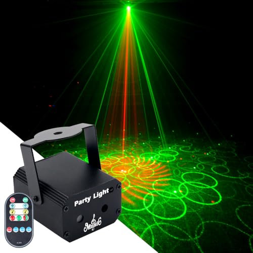 Disco Lights, Party Decorations Lights, USB Mini Sound Activated DJ Light with Remote Control, Projector Strobe Lamp Stage Light for Home Dance Karaoke Christmas Halloween Birthday Wedding Club Show