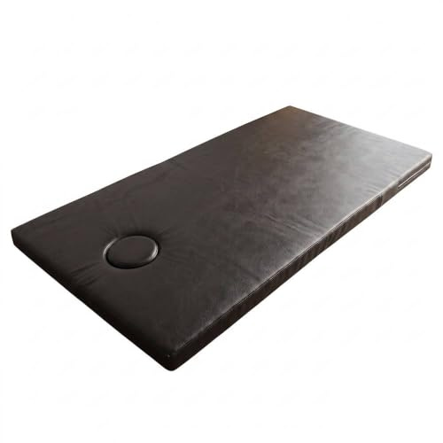 Matelas pour massage thaïlandais avec trou pour le visage & coussin - 200 x 100 x 7 cm pour massage, massage thaïlandais, physiothérapie, spa, yoga, sport