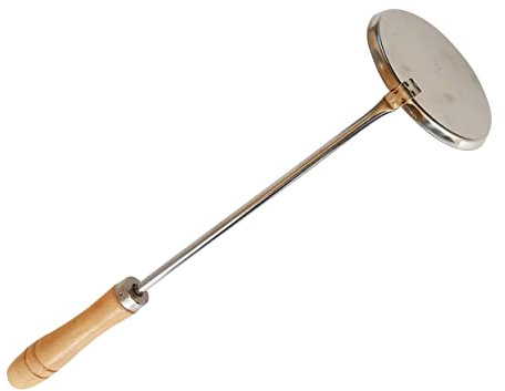 Alipis Cuillère Plate Acier Inoxydable Pour Friture Avec Long Manche Ustensile De Cuisine Antirouille Pour Maison Et Restaurant Cuillère à Friture Multifonctionnelle