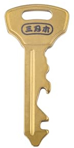 Sanrenmu Multifunktionswerkzeug mit Flaschenöffner, Schraubendreher, Radspeichenschlüssel, Funktion, Edelstahl, klein, Schlüsselanhänger (Gold)